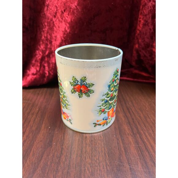 Vintage Christmas - Metal Storage Tin - Decorated Christmas Tree - Daher England - Picture 10 of 11